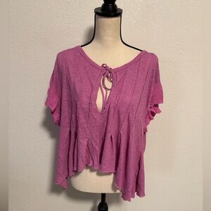 We The Free Short Sleeve Flowy Top